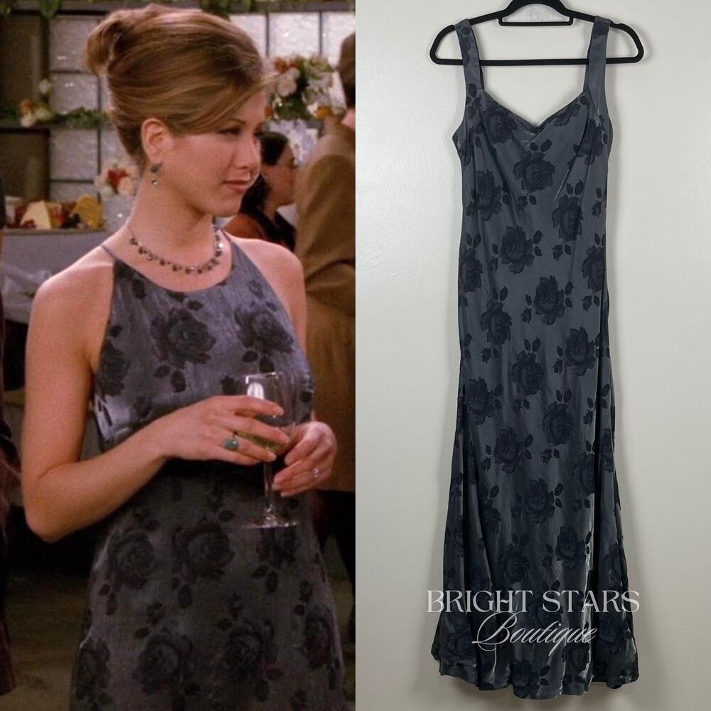 Rare Floral Maxi Dress Alt ASO Rachel Green Friends Floral Sleeveless Vintage - Picture 3 of 8
